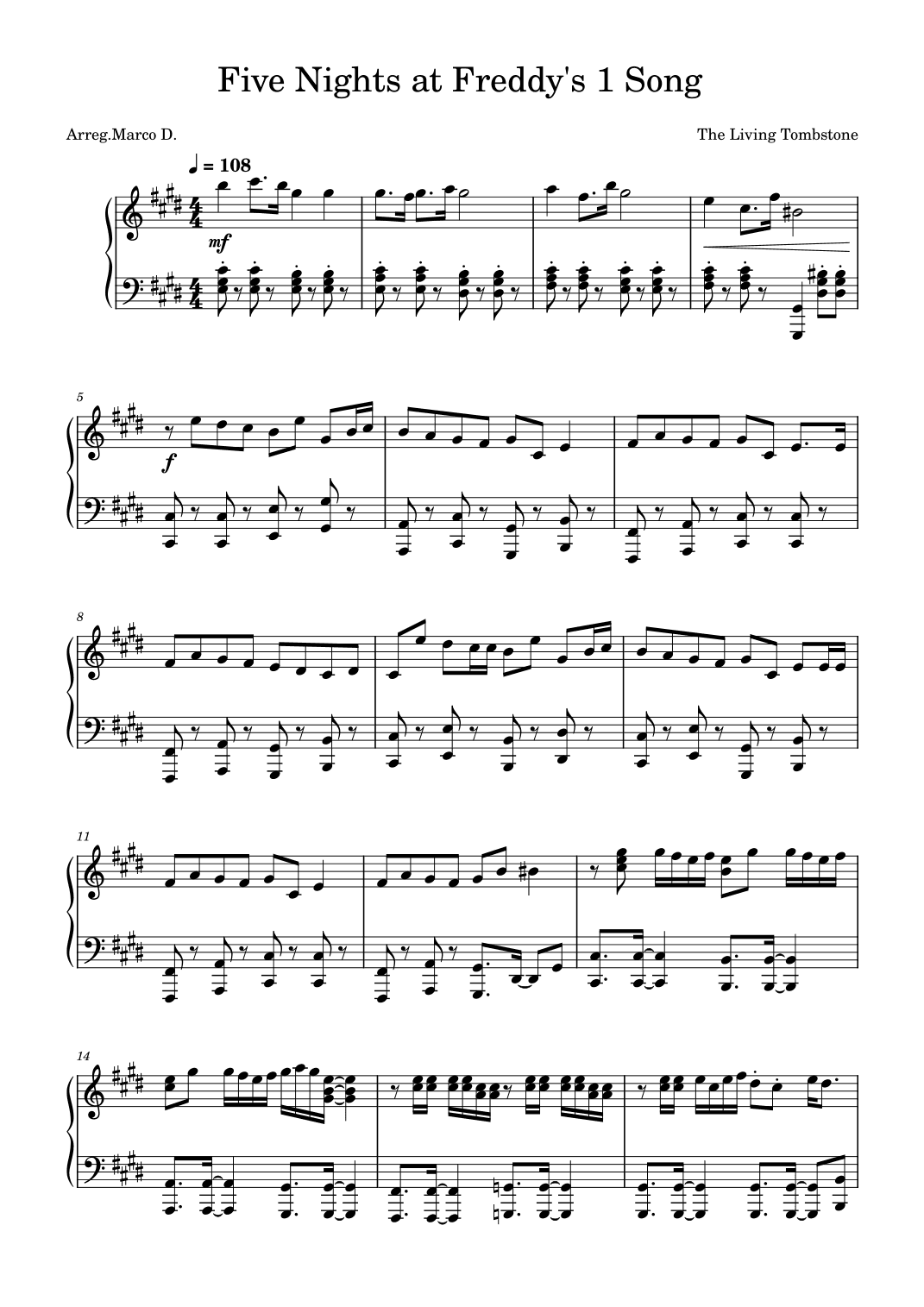 Five Nights At Freddy's (arr. Marco D.)
