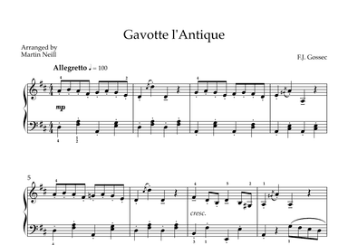 Gavotte L'Antique (arr. Martin Neill)