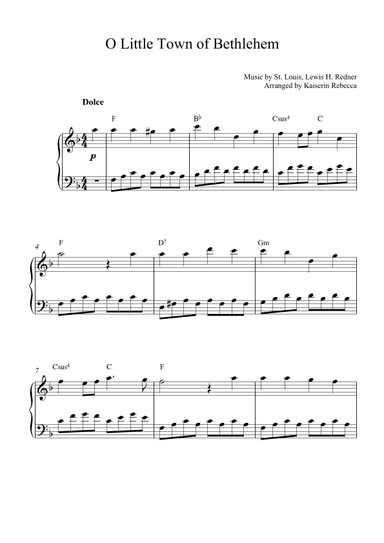 O Little Town of Bethlehem (Music box version) (arr. Kaiserin Rebecca)