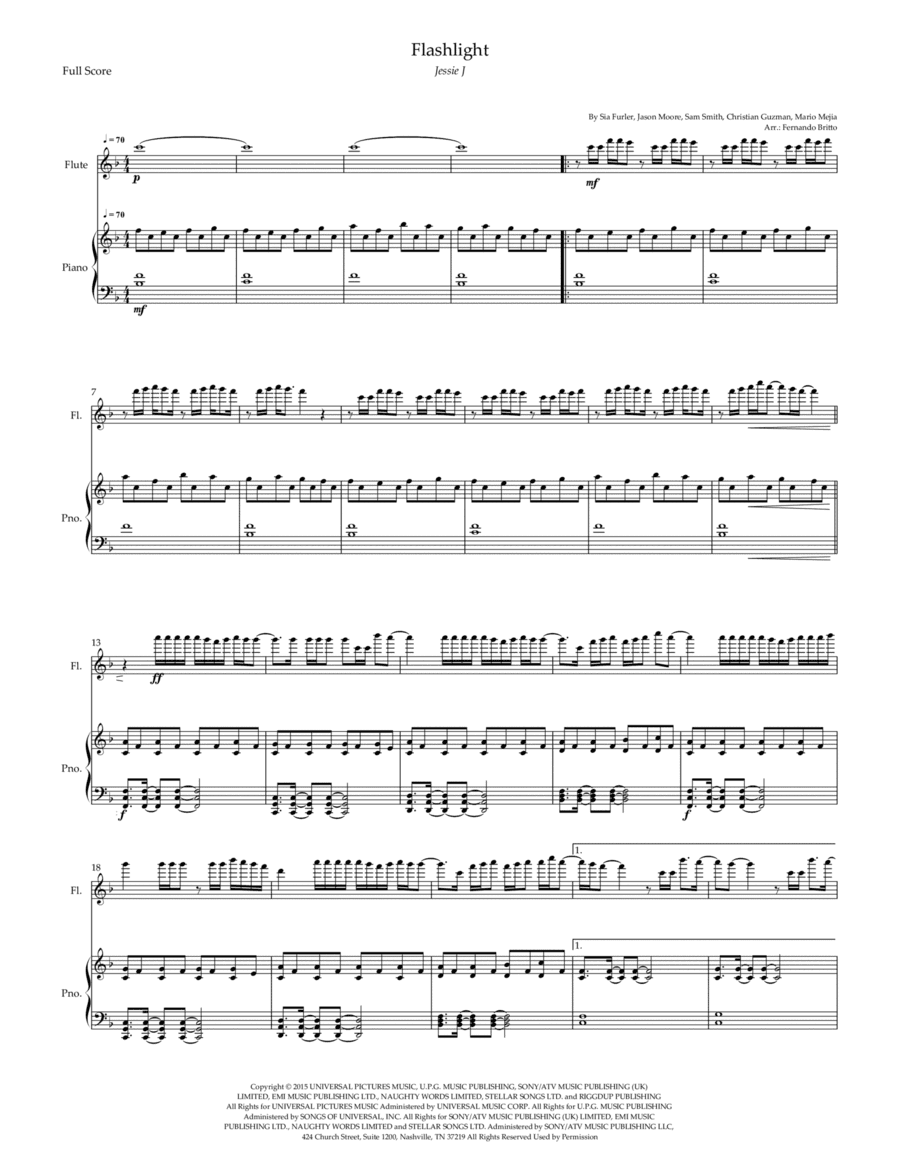 Flashlight (arr. Fernando Britto)