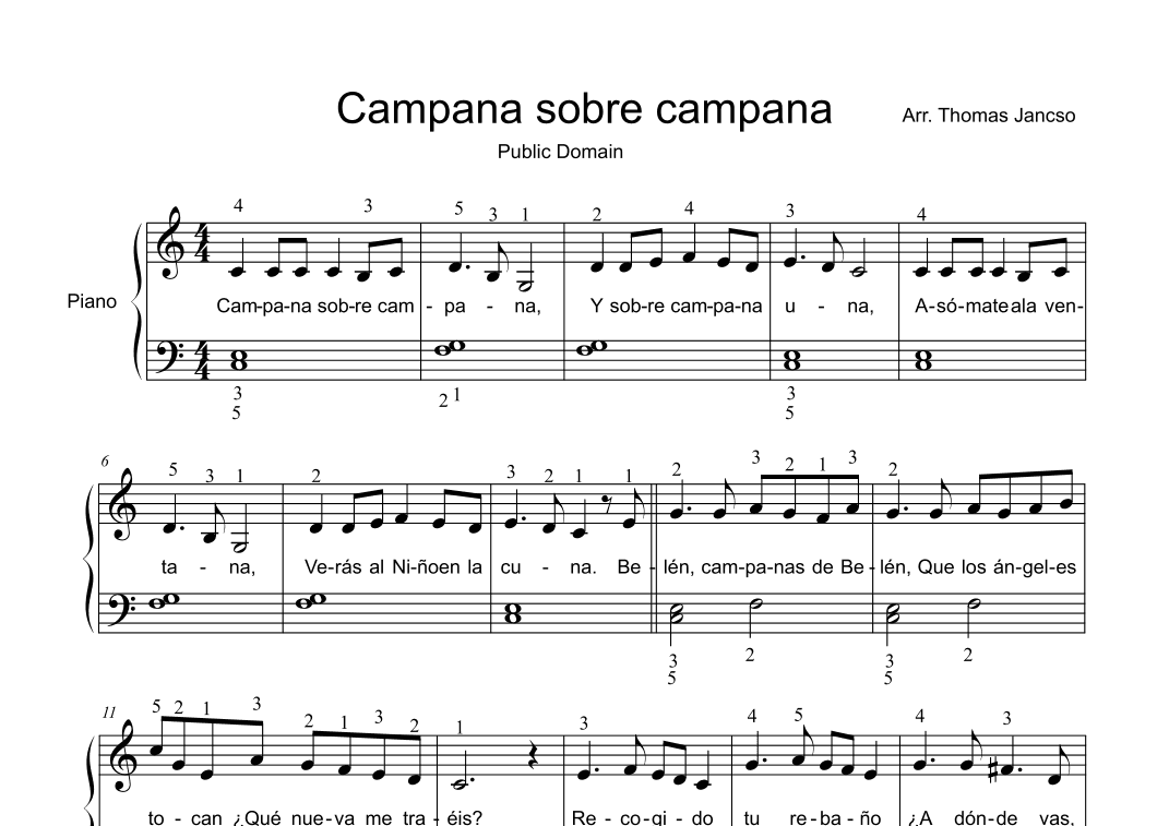 Campana sobre campana (arr. Thomas Jancso)
