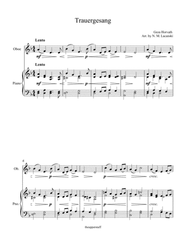Trauergesang (arr. Nick Lacanski)