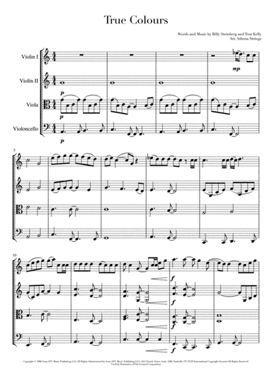 True Colors (arr. Athena Strings)