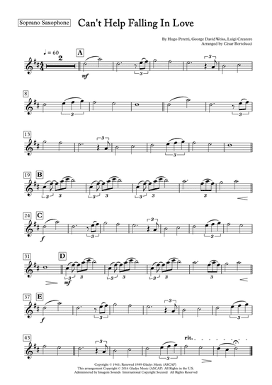 Can't Help Falling In Love (arr. ACT Bortolucci)