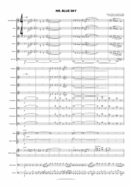 Mr. Blue Sky (arr. Sam Johnson)