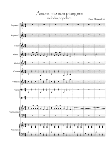 Amore mio non piangere (arr. Ester Alessandrini)