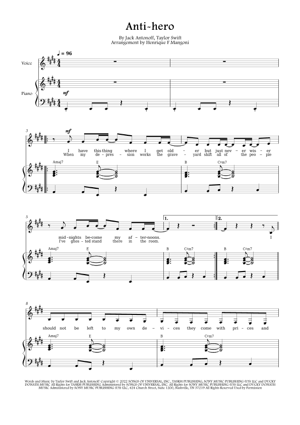 Anti-hero (arr. Henrique F Mangoni)