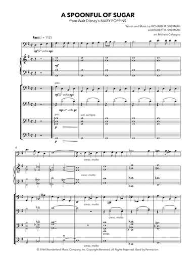 A Spoonful Of Sugar (arr. Michele Galvagno, Artistic Score Engraving)