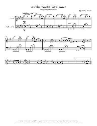 As The World Falls Down (arr. Sherry Lewis)