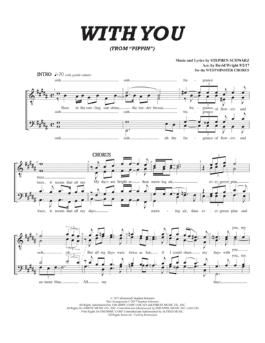 With You (arr. David Wright)