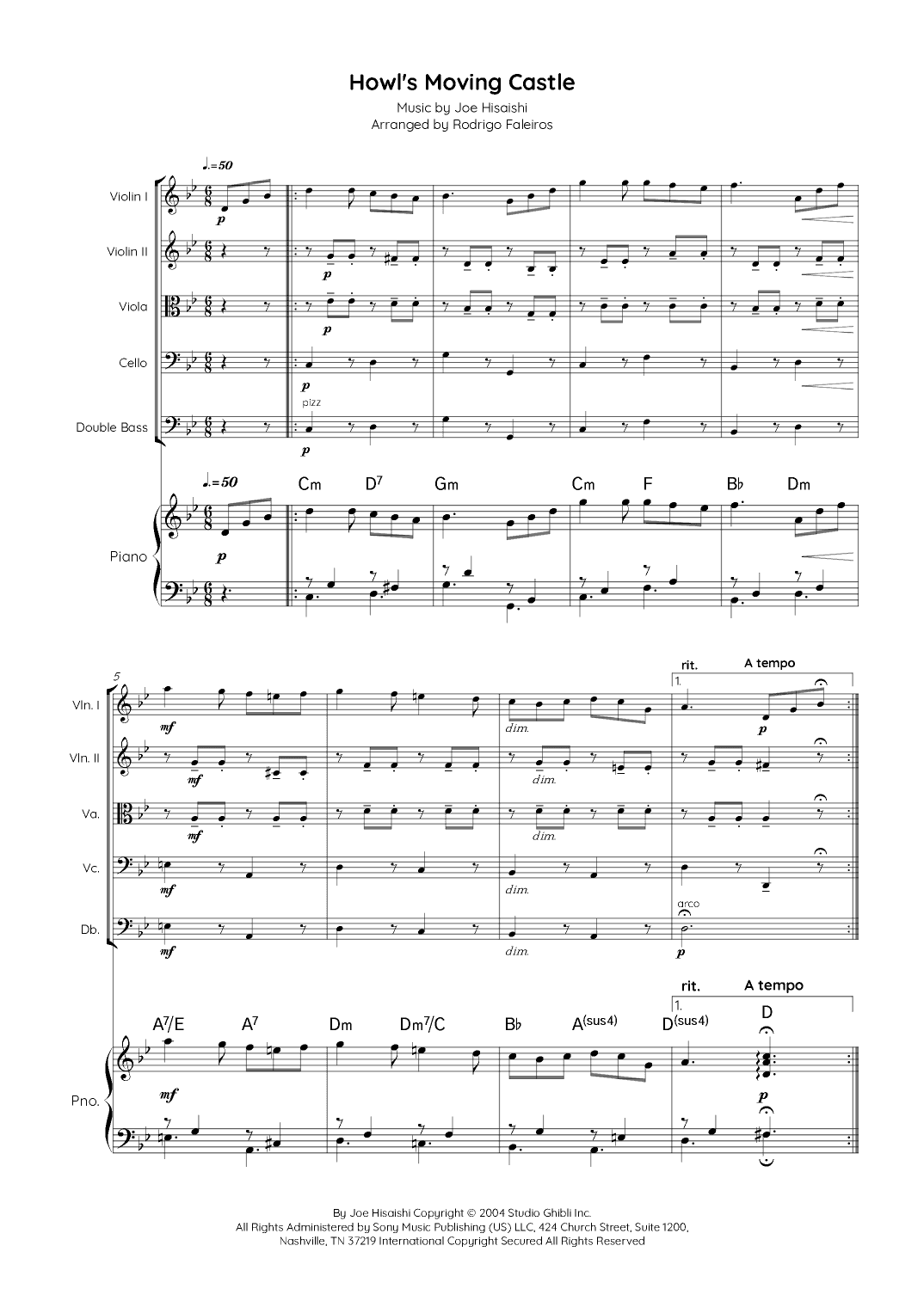 Howl's Moving Castle (arr. Rodrigo Faleiros)