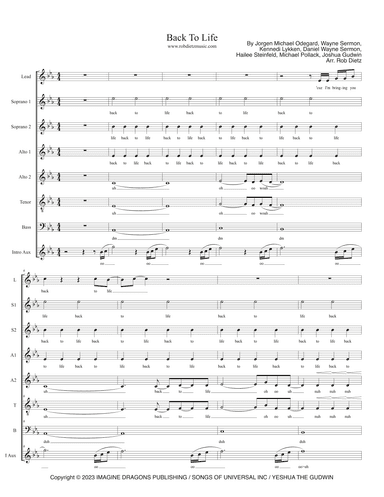 Back To Life (arr. Rob Dietz)