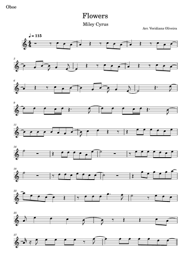 Flowers (arr. Veridiana Oliveira)