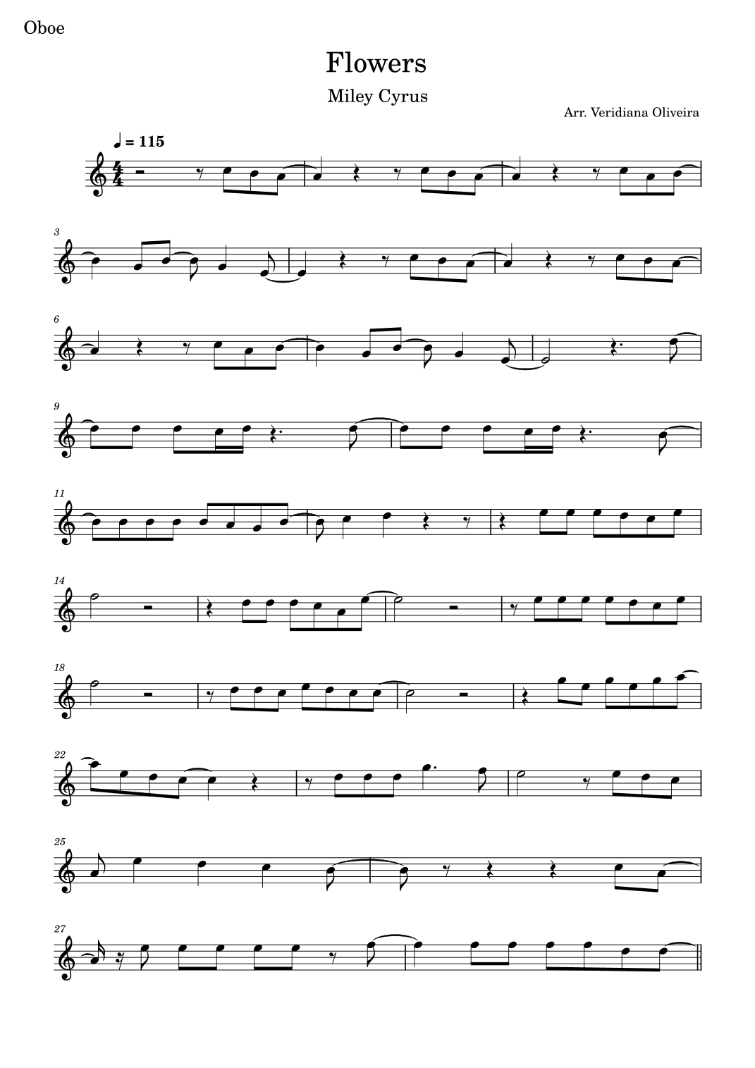 Flowers (arr. Veridiana Oliveira)