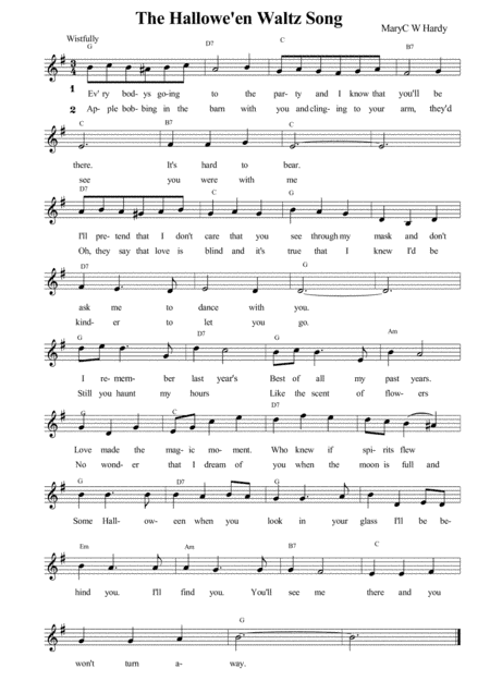 The Hallowe'en Waltz Song