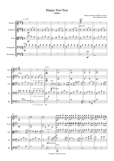 Happy New Year (arr. Johannes Christ)