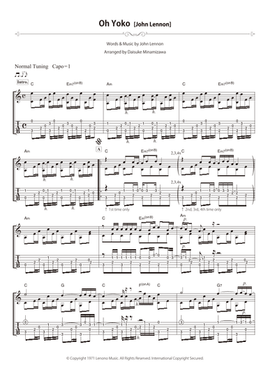 Oh Yoko (arr. Daisuke Minamizawa)