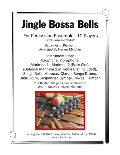 Jingle Bossa Bells for Percussion Ensemble (arr. Harvey Minchin)