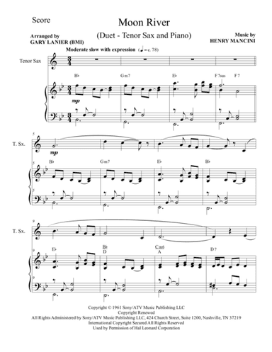 Moon River (arr. Gary Lanier)