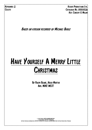 Have Yourself A Merry Little Christmas (arr. Mike West)