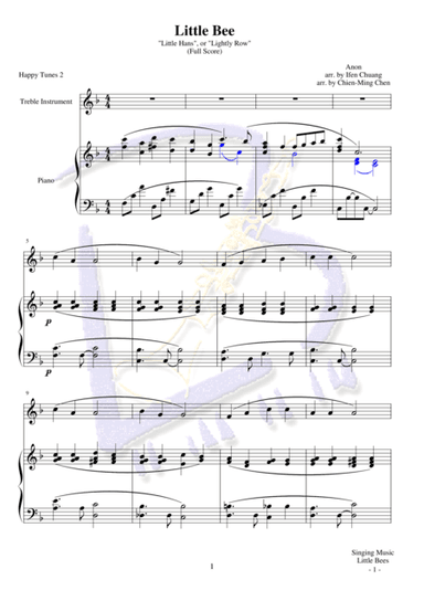 Little Bees (arr. Ifen Chuang, Chien-Ming Chen)