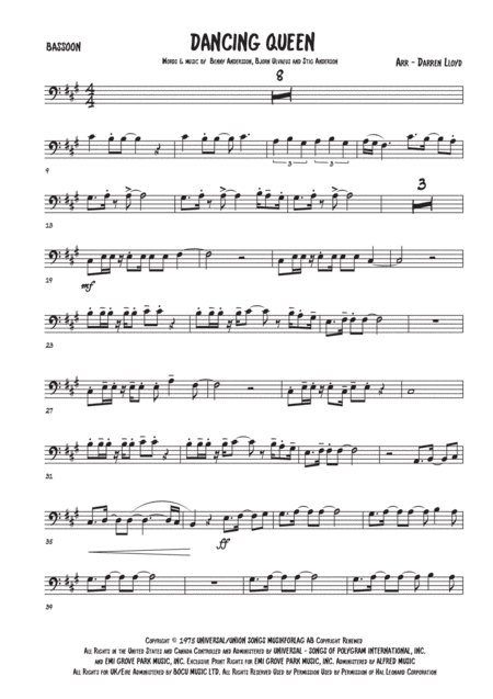 Dancing Queen (arr. Pott Shrigley Press)