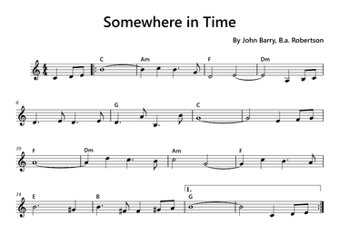Somewhere In Time (arr. Funtom)