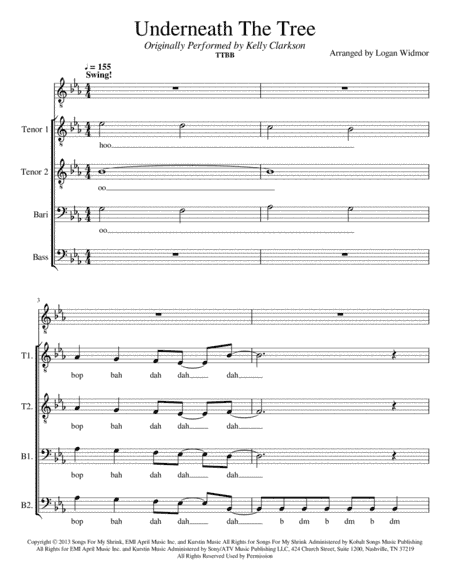 Underneath The Tree (arr. Logan Widmor)