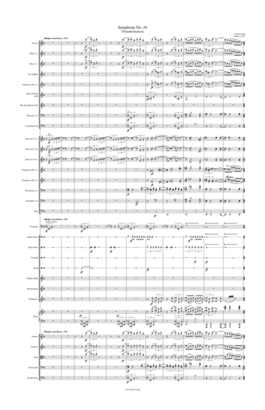 Symphony No.29 (Transformation) Score and parts