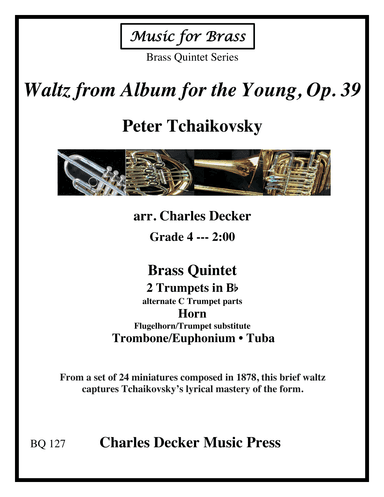 Waltz from Album for the Young, Opus 39 for Brass Quintet (arr. Charles Decker)