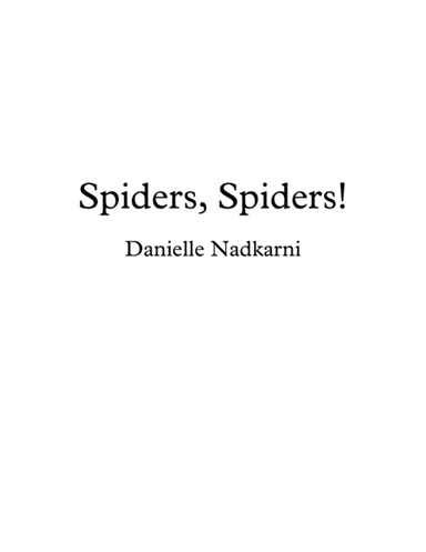 Spiders, Spiders! for beginner piano with duet