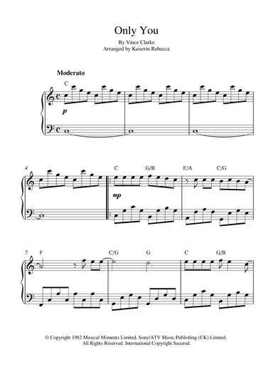 Only You (arr. Kaiserin Rebecca)