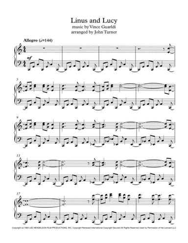 Linus And Lucy (arr. John Turner)