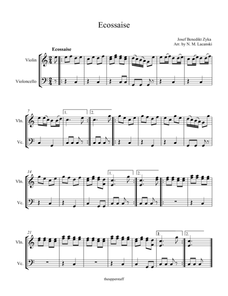 Ecossaise (arr. Nick Lacanski)