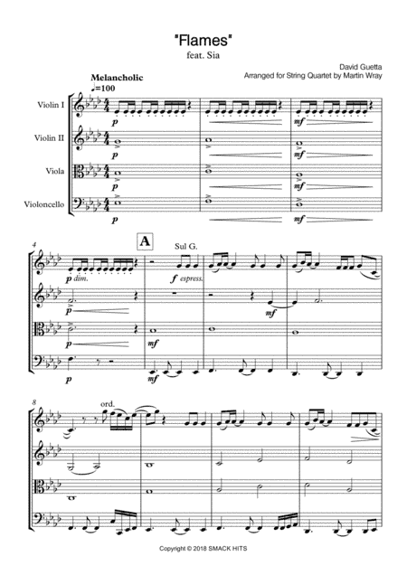 Flames (arr. Martin Wray)