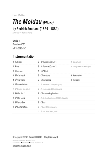 The Moldau (Vltava) (arr. Thomas PECHOT)