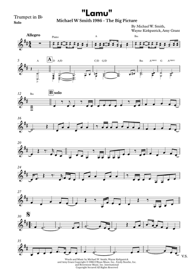 Lamu (arr. Arranged By AD)