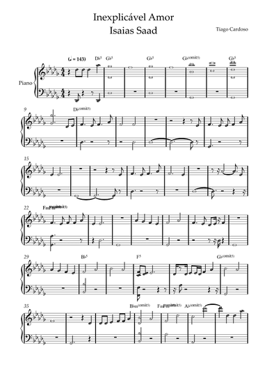 Inexplicavel Amor (arr. by ezequiel)