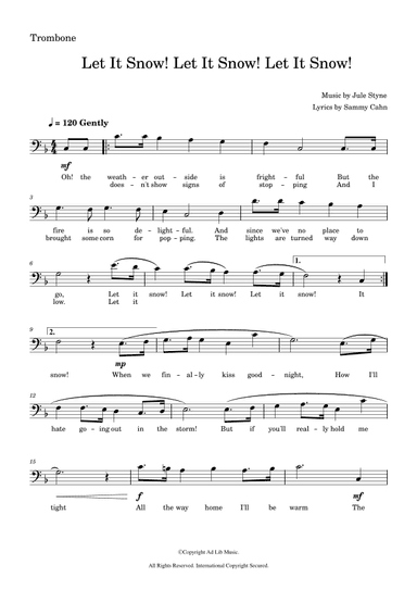 Let It Snow! Let It Snow! Let It Snow! (arr. Music Ad Lib)