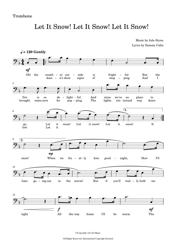 Let It Snow! Let It Snow! Let It Snow! (arr. Music Ad Lib)