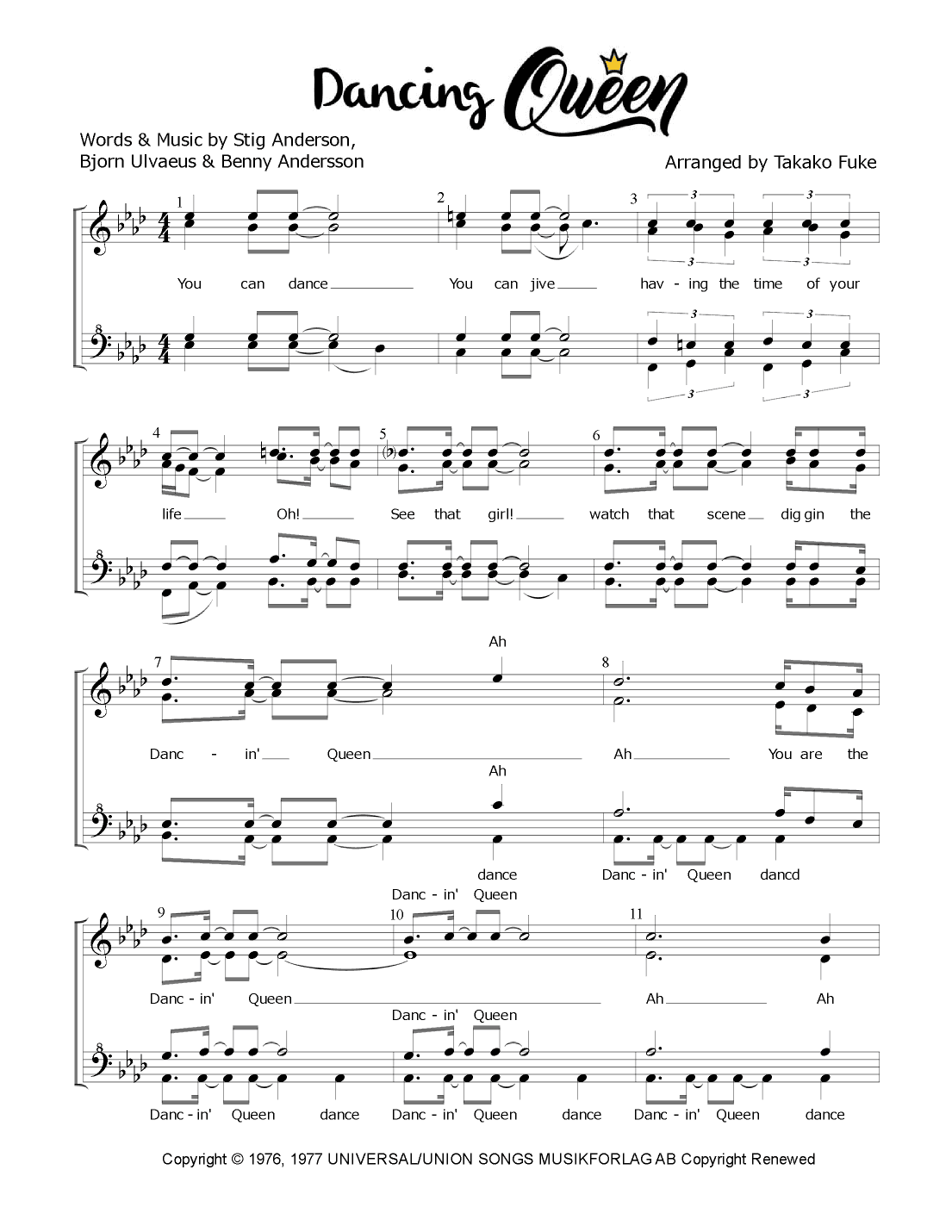 Dancing Queen (arr. Takako Fuke)