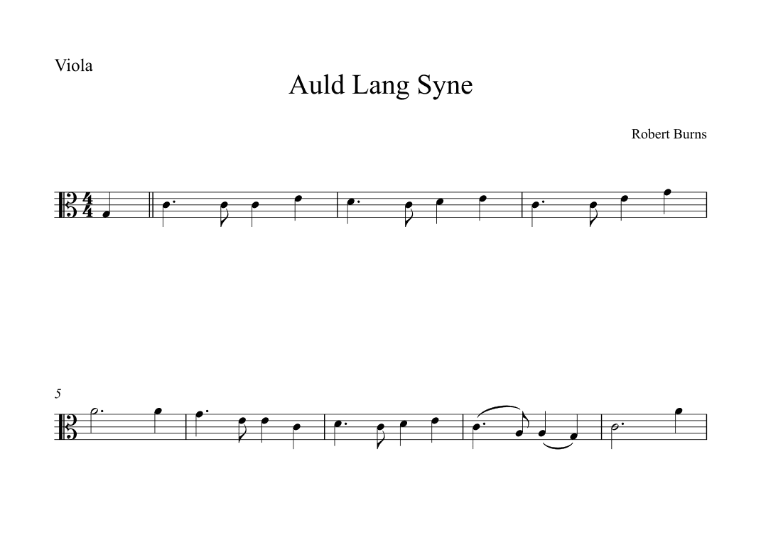 Auld Lang Syne (arr. Alex Nunes Rodrigues)