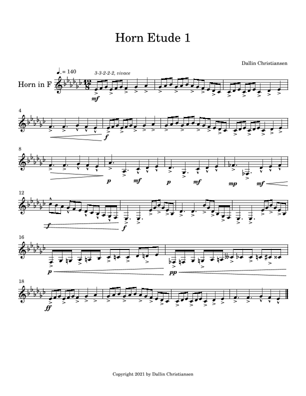 Horn Etudes