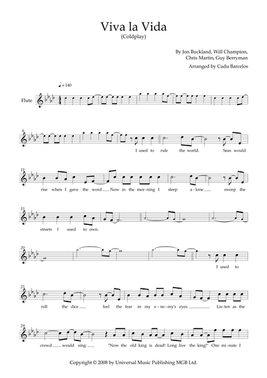 Viva La Vida (arr. Cadu Barcelos)
