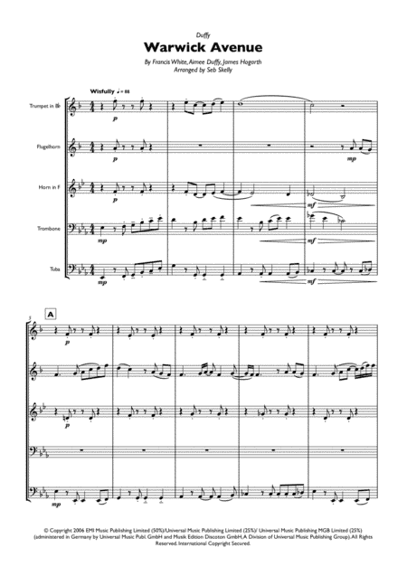 Warwick Avenue (arr. Seb Skelly)