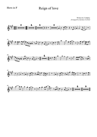 Reign Of Love (arr. Zachary Corbett)
