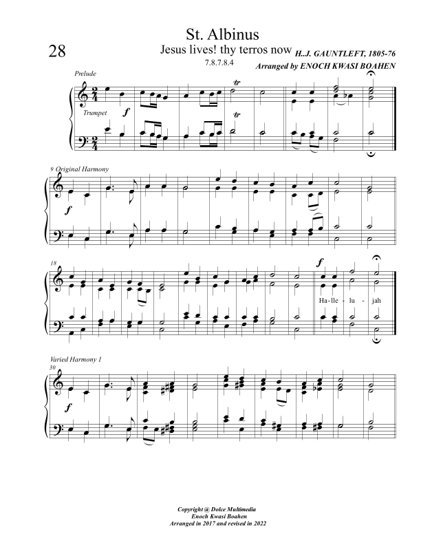 St. Albinus ( Hymn tune ) (arr. Enoch Kwasi Boahen)