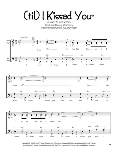 ('til) I Kissed You (arr. Larry Wright)