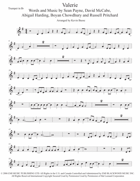 Valerie (arr. Kevin Busse)