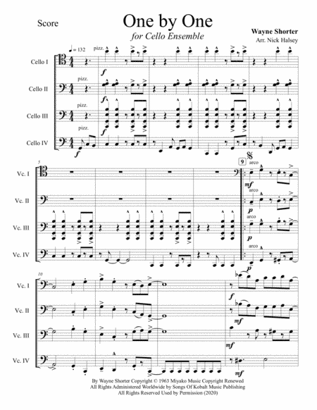 One By One (arr. Nick Halsey)